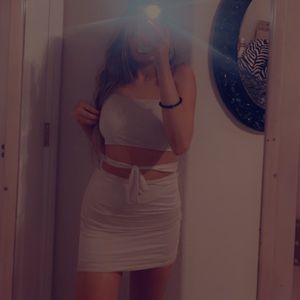 Daytona cutout dress in pearl beige